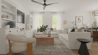 Modern, Classic, Transitional Living Room by Havenly Interior Designer Alejandra