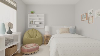 Modern, Bohemian, Scandinavian Bedroom by Havenly Interior Designer Nora