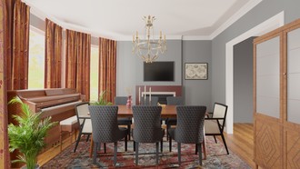 Eclectic Dining Room by Havenly Interior Designer Leah