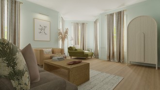 Transitional, Global Living Room by Havenly Interior Designer Loren