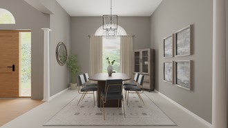 Contemporary, Modern, Traditional, Farmhouse Dining Room by Havenly Interior Designer Jamie