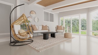 Transitional, Midcentury Modern Living Room by Havenly Interior Designer Gabrielle
