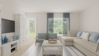 Classic, Coastal Living Room by Havenly Interior Designer Faith