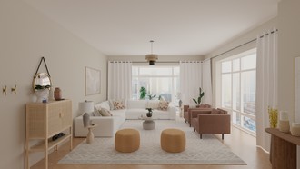 Bohemian, Transitional Living Room by Havenly Interior Designer Natalia