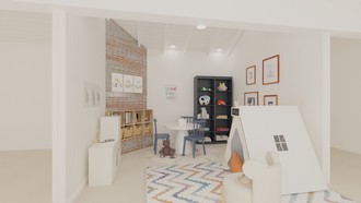 Rustic, Transitional Playroom by Havenly Interior Designer Lorine