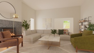 Modern, Midcentury Modern Living Room by Havenly Interior Designer Maria