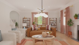 Contemporary, Modern, Midcentury Modern Living Room by Havenly Interior Designer Simrin