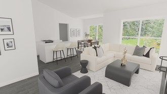 Modern, Minimal Living Room by Havenly Interior Designer Teejai