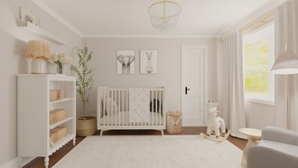 Bohemian, Farmhouse Nursery by Havenly Interior Designer Alejandra