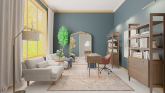 Contemporary Living Room by Havenly Interior Designer Sarah