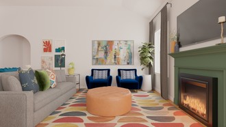 Midcentury Modern Living Room by Havenly Interior Designer Stephanie