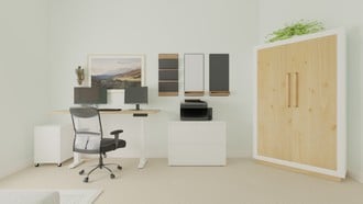 Minimal, Scandinavian Office by Havenly Interior Designer Stephanie
