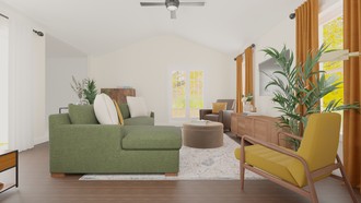 Midcentury Modern Living Room by Havenly Interior Designer Nia