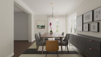 Midcentury Modern, Classic Contemporary Dining Room by Havenly Interior Designer Colleen