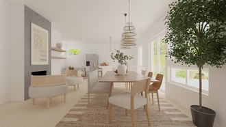 Contemporary, Minimal, Scandinavian Dining Room by Havenly Interior Designer Hope