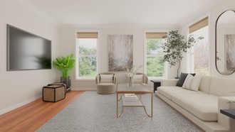 Modern, Classic Living Room by Havenly Interior Designer Stephanie