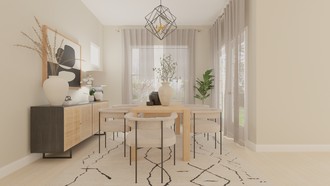 Contemporary, Modern, Rustic, Transitional Dining Room by Havenly Interior Designer Laura