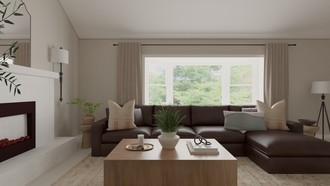 Contemporary, Modern, Vintage Living Room by Havenly Interior Designer Sarah