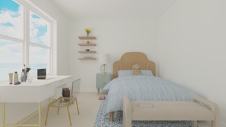 Coastal, Glam, Scandinavian Bedroom by Havenly Interior Designer D