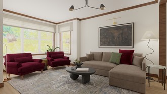 Transitional Living Room by Havenly Interior Designer Tracy