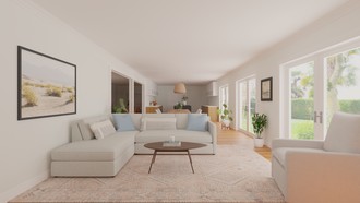 Bohemian, Midcentury Modern Living Room by Havenly Interior Designer Jessenia
