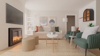 Scandinavian Living Room by Havenly Interior Designer Sofia