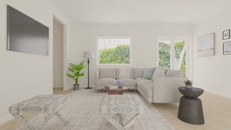 Modern, Farmhouse, Southwest Inspired Living Room by Havenly Interior Designer Sofia