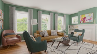 Midcentury Modern Living Room by Havenly Interior Designer Trenton