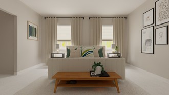 Transitional, Midcentury Modern Bedroom by Havenly Interior Designer Laura