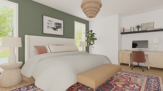 Bohemian, Transitional Bedroom by Havenly Interior Designer Estefania