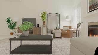 Classic, Coastal, Transitional Living Room by Havenly Interior Designer Loren