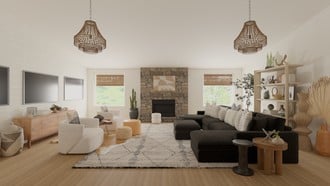 Modern, Rustic Living Room by Havenly Interior Designer Alyssa