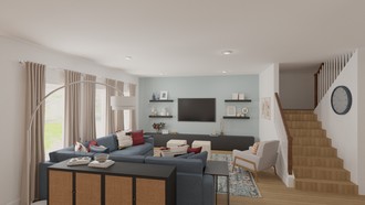 Modern, Transitional Living Room by Havenly Interior Designer Simrin