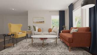 Industrial, Midcentury Modern Living Room by Havenly Interior Designer Andrea