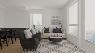 Modern, Minimal Living Room by Havenly Interior Designer Hannah