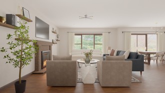 Modern, Classic, Midcentury Modern, Minimal Living Room by Havenly Interior Designer Allison