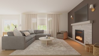 Transitional Living Room by Havenly Interior Designer Jessenia
