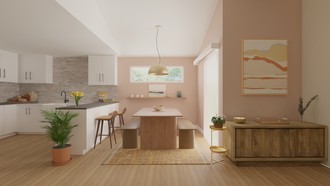 Bohemian, Midcentury Modern Dining Room by Havenly Interior Designer Jessenia