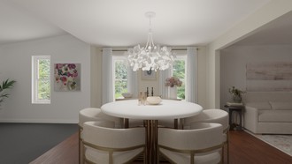 Glam, Classic Contemporary Dining Room by Havenly Interior Designer Adina