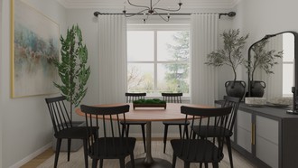 Classic, Transitional Dining Room by Havenly Interior Designer Candice