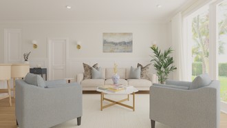 Classic, Coastal Living Room by Havenly Interior Designer Allison