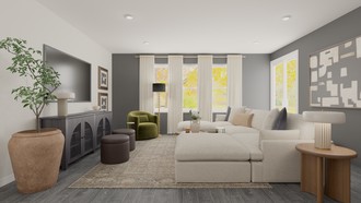 Modern, Transitional Living Room by Havenly Interior Designer Paulina