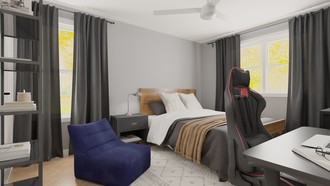 Industrial Bedroom by Havenly Interior Designer Alejandra