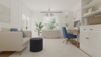 Glam, Traditional Office by Havenly Interior Designer Erin