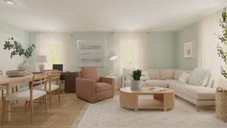 Coastal Living Room by Havenly Interior Designer Alejandra