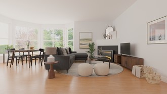 Transitional, Midcentury Modern Living Room by Havenly Interior Designer Gabriela