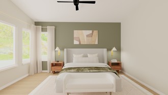 Transitional, Midcentury Modern Bedroom by Havenly Interior Designer Allison