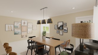 Bohemian, Transitional Dining Room by Havenly Interior Designer Jack