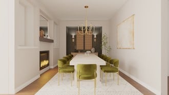 Contemporary, Modern, Eclectic Dining Room by Havenly Interior Designer Alejandra