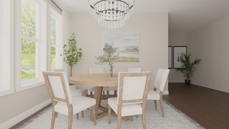 Farmhouse, Transitional Dining Room by Havenly Interior Designer Mikaela